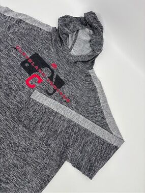 Majestic Authentic Cleveland Indians MLB Mens Large L Hoodie Light Shirt Grey